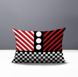 Brixa Abstract Reversible Indoor/Outdoor Rectangle Pillow