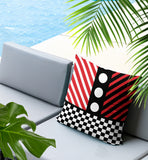 Brixa Abstract Reversible Indoor/Outdoor Rectangle Pillow