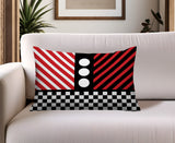 Brixa Abstract Reversible Indoor/Outdoor Rectangle Pillow