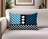 Brixa Abstract Reversible Indoor/Outdoor Rectangle Pillow
