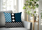 Brixa Abstract Reversible Indoor/Outdoor Rectangle Pillow