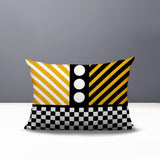 Brixa Abstract Reversible Indoor/Outdoor Rectangle Pillow