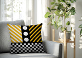 Brixa Abstract Reversible Indoor/Outdoor Square Pillow