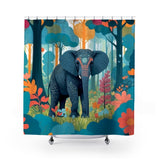 Brunson Floral Shower Curtain in Multicolor