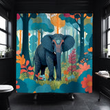 Brunson Floral Shower Curtain in Multicolor - view 3
