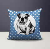 Bulldog  Indoor/Outdoor Reversible Square Pillow
