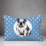 Bulldog  Indoor/Outdoor Reversible Rectangular Pillow