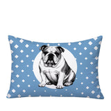 Bulldog  Indoor/Outdoor Reversible Rectangular Pillow