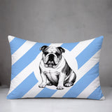 Bulldog  Indoor/Outdoor Reversible Rectangular Pillow