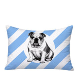 Bulldog  Indoor/Outdoor Reversible Rectangular Pillow