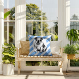Bulldog  Indoor/Outdoor Reversible Square Pillow