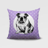 Bulldog  Indoor/Outdoor Reversible Square Pillow