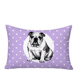 Bulldog  Indoor/Outdoor Reversible Rectangular Pillow