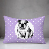Bulldog  Indoor/Outdoor Reversible Rectangular Pillow