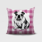 Bulldog  Indoor/Outdoor Reversible Square Pillow