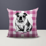 Bulldog  Indoor/Outdoor Reversible Square Pillow