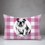 Bulldog  Indoor/Outdoor Reversible Rectangular Pillow