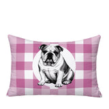 Bulldog  Indoor/Outdoor Reversible Rectangular Pillow