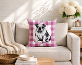 Bulldog  Indoor/Outdoor Reversible Square Pillow