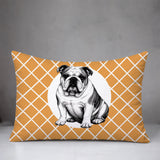Bulldog  Indoor/Outdoor Reversible Rectangular Pillow