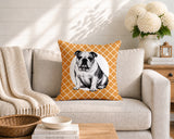 Bulldog  Indoor/Outdoor Reversible Square Pillow