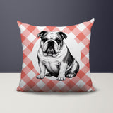 Bulldog  Indoor/Outdoor Reversible Square Pillow