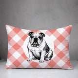 Bulldog  Indoor/Outdoor Reversible Rectangular Pillow