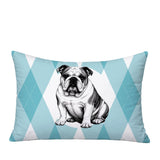 Bulldog  Indoor/Outdoor Reversible Rectangular Pillow