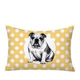 Bulldog  Indoor/Outdoor Reversible Rectangular Pillow