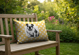 Bulldog  Indoor/Outdoor Reversible Rectangular Pillow