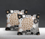Bursta Floral Reversible Indoor/Outdoor Square Pillow