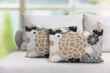 Bursta Floral Outdoor Reversible Throw Rectangular Pillow