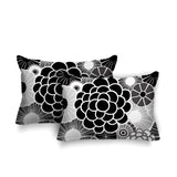 Bursta Floral Outdoor Reversible Throw Rectangular Pillow