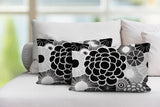 Bursta Floral Outdoor Reversible Throw Rectangular Pillow