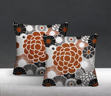 Bursta Floral Reversible Indoor/Outdoor Square Pillow