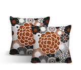 Bursta Floral Reversible Indoor/Outdoor Square Pillow