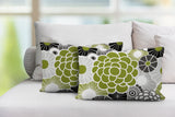 Bursta Floral Outdoor Reversible Throw Rectangular Pillow