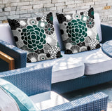 Bursta Floral Reversible Indoor/Outdoor Square Pillow