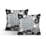 Bursta Floral Reversible Indoor/Outdoor Square Pillow