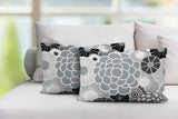 Bursta Floral Outdoor Reversible Throw Rectangular Pillow