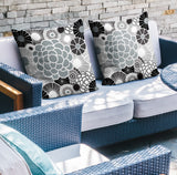 Bursta Floral Reversible Indoor/Outdoor Square Pillow