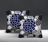 Bursta Floral Reversible Indoor/Outdoor Square Pillow
