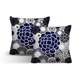 Bursta Floral Reversible Indoor/Outdoor Square Pillow