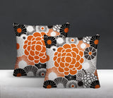 Bursta Floral Reversible Indoor/Outdoor Square Pillow
