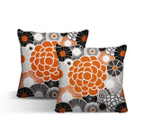 Bursta Floral Reversible Indoor/Outdoor Square Pillow