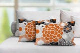 Bursta Floral Outdoor Reversible Throw Rectangular Pillow