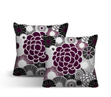 Bursta Floral Reversible Indoor/Outdoor Square Pillow