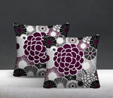 Bursta Floral Reversible Indoor/Outdoor Square Pillow