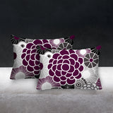 Bursta Floral Outdoor Reversible Throw Rectangular Pillow