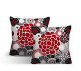 Bursta Floral Reversible Indoor/Outdoor Square Pillow